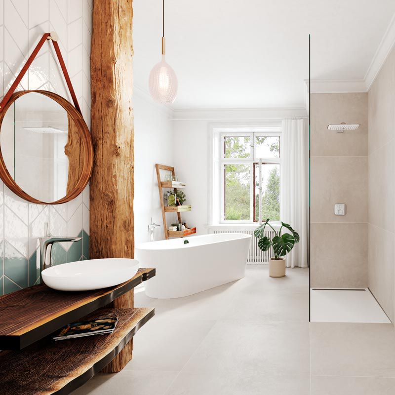 Badezimmer im Landhausstil